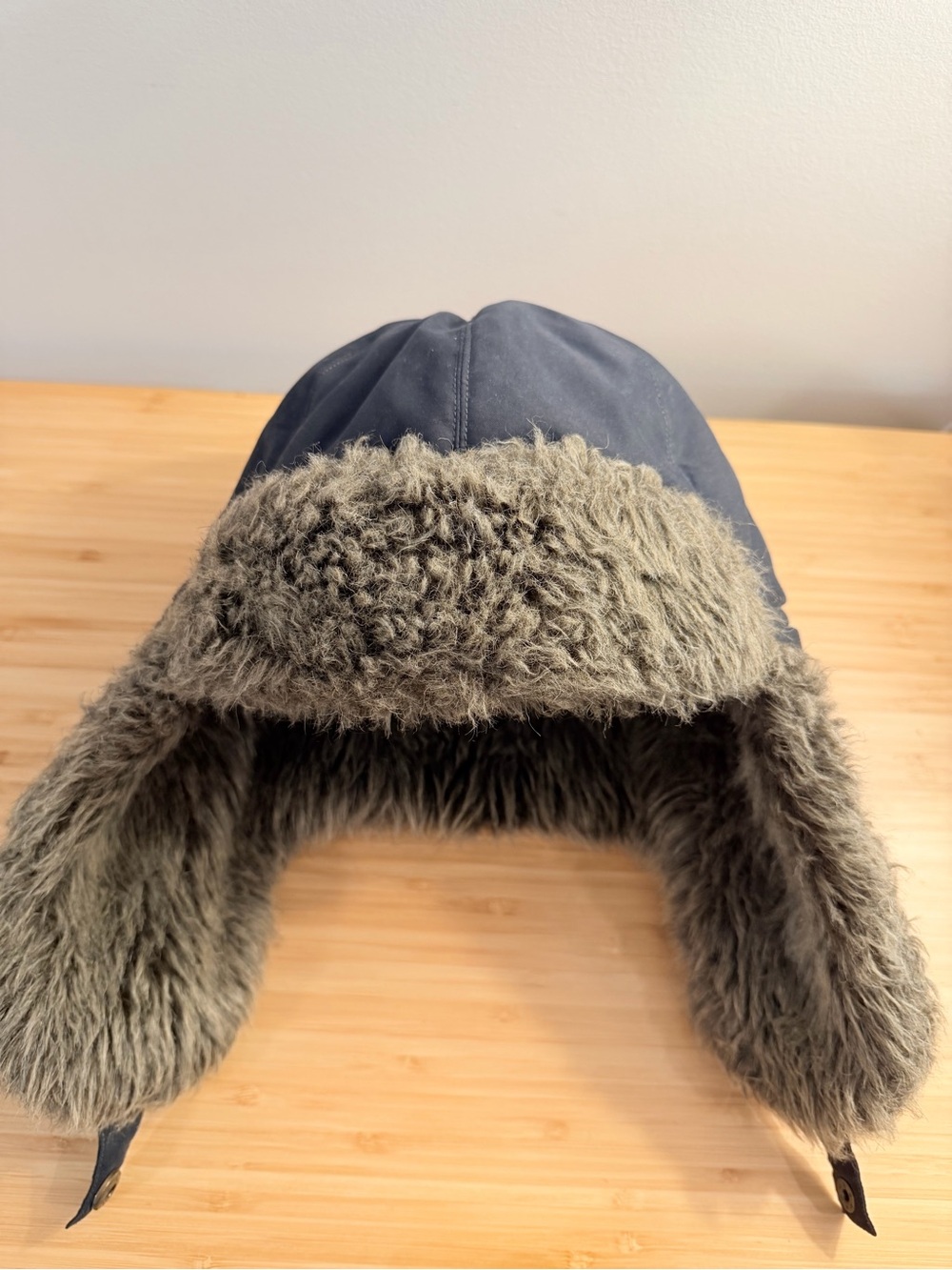 Unisex Faux Fur Trapper Hat - Gray